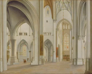Het Interieur van Sint Bavo, Haarlem, 1628